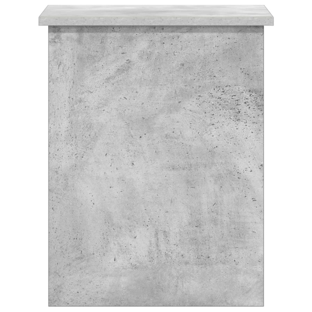 Produktbild för Förvaringskista Betonggrå 40 x 40 x 50 cm Konstruerat trä