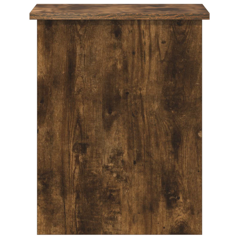 Produktbild för Förvaringskista Rökt ek 40 x 40 x 50 cm Konstruerat trä