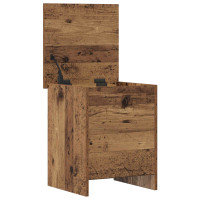 Produktbild för Förvaringskista Gammalt trä 40 x 40 x 50 cm Konstruerat trä