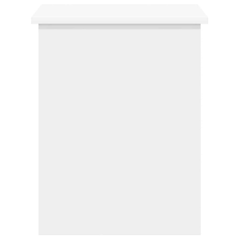 Produktbild för Förvaringskista med lagring Vit 60 x 40 x 50 cm Konstruerat trä