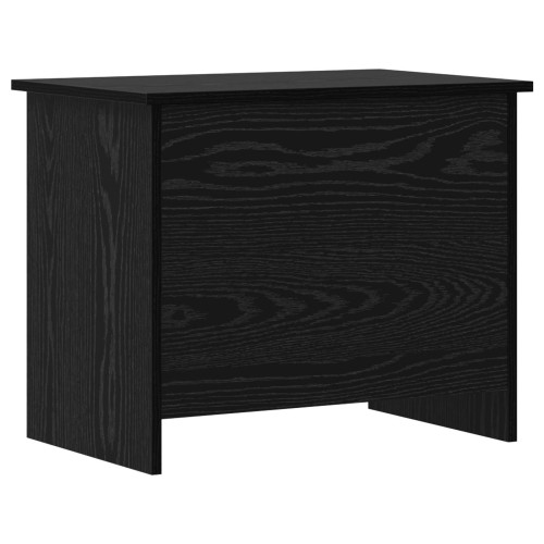 vidaXL Förvaringskista Svart ek 60 x 40 x 50 cm Konstruerat trä