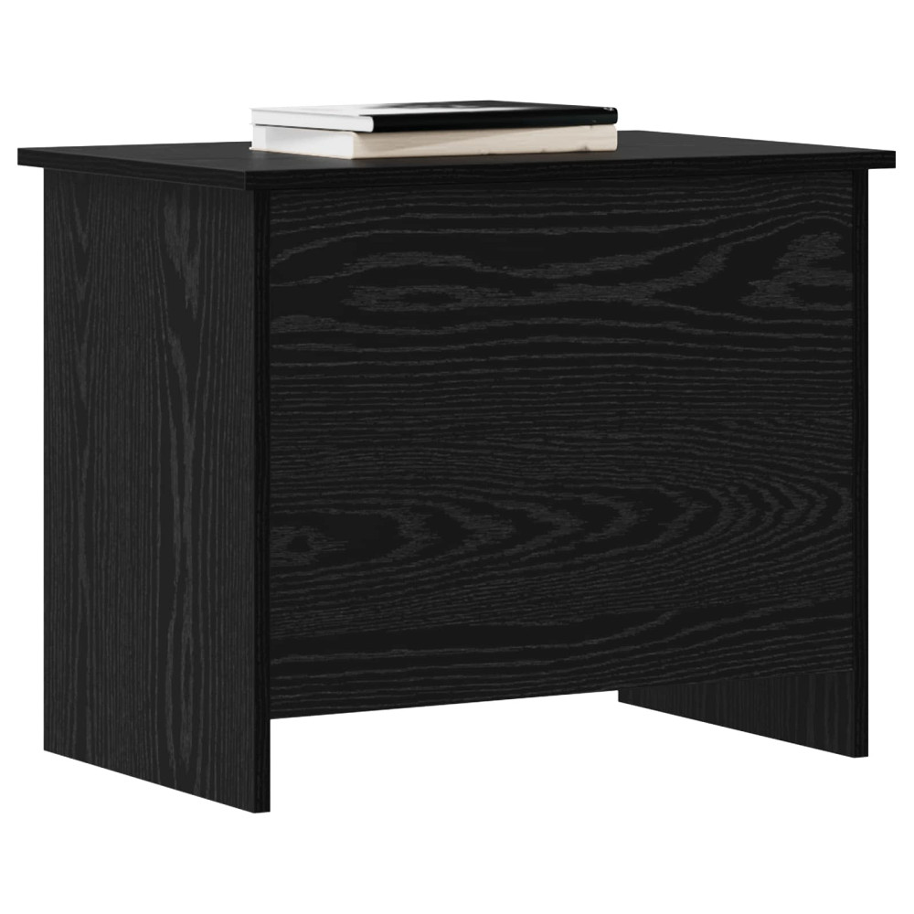 Produktbild för Förvaringskista Svart ek 60 x 40 x 50 cm Konstruerat trä