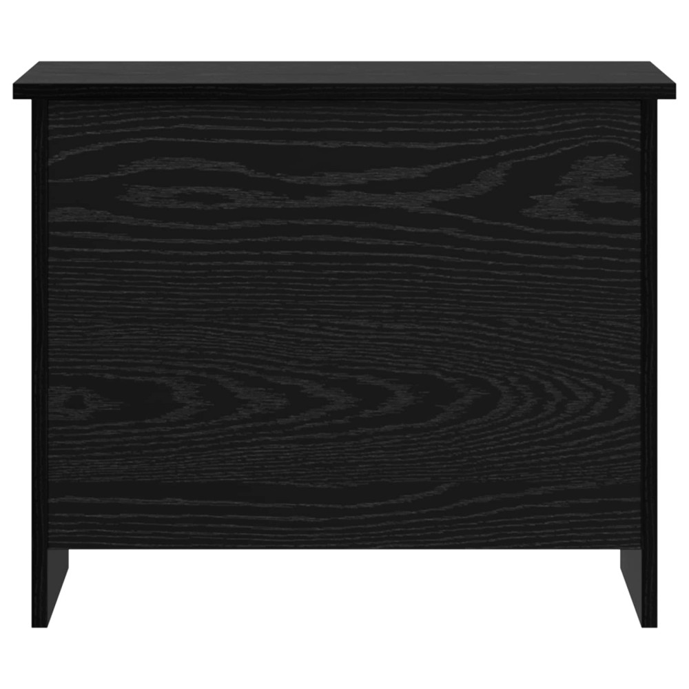Produktbild för Förvaringskista Svart ek 60 x 40 x 50 cm Konstruerat trä