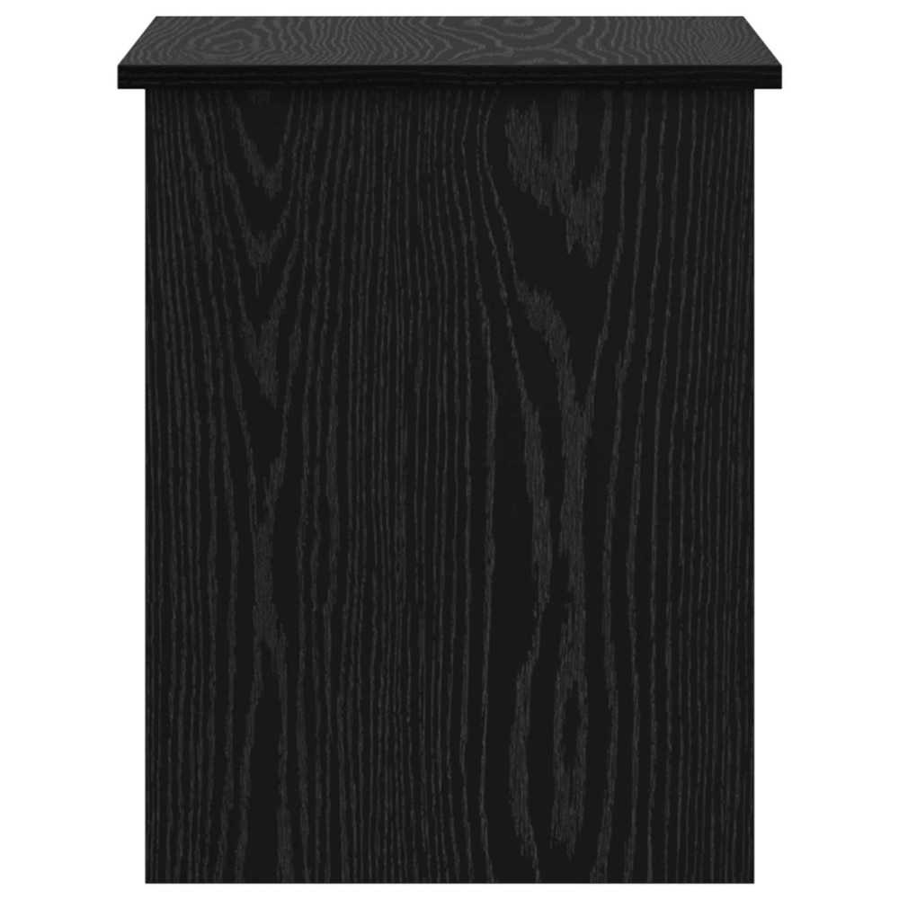 Produktbild för Förvaringskista Svart ek 60 x 40 x 50 cm Konstruerat trä