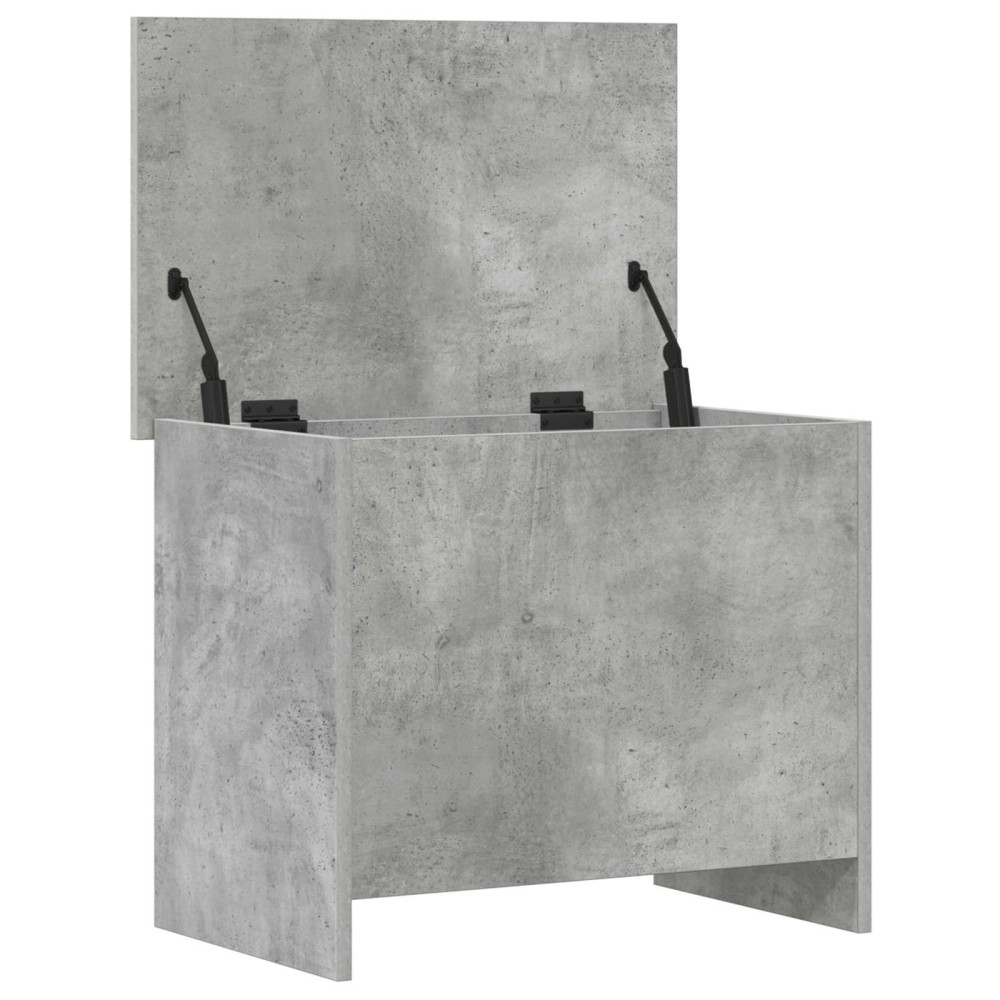 Produktbild för Förvaringskista Betonggrå 60 x 40 x 50 cm Konstruerat trä