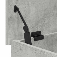 Produktbild för Förvaringskista Betonggrå 60 x 40 x 50 cm Konstruerat trä