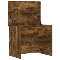 Produktbild för Förvaringskista Rökt ek 60 x 40 x 50 cm Konstruerat trä