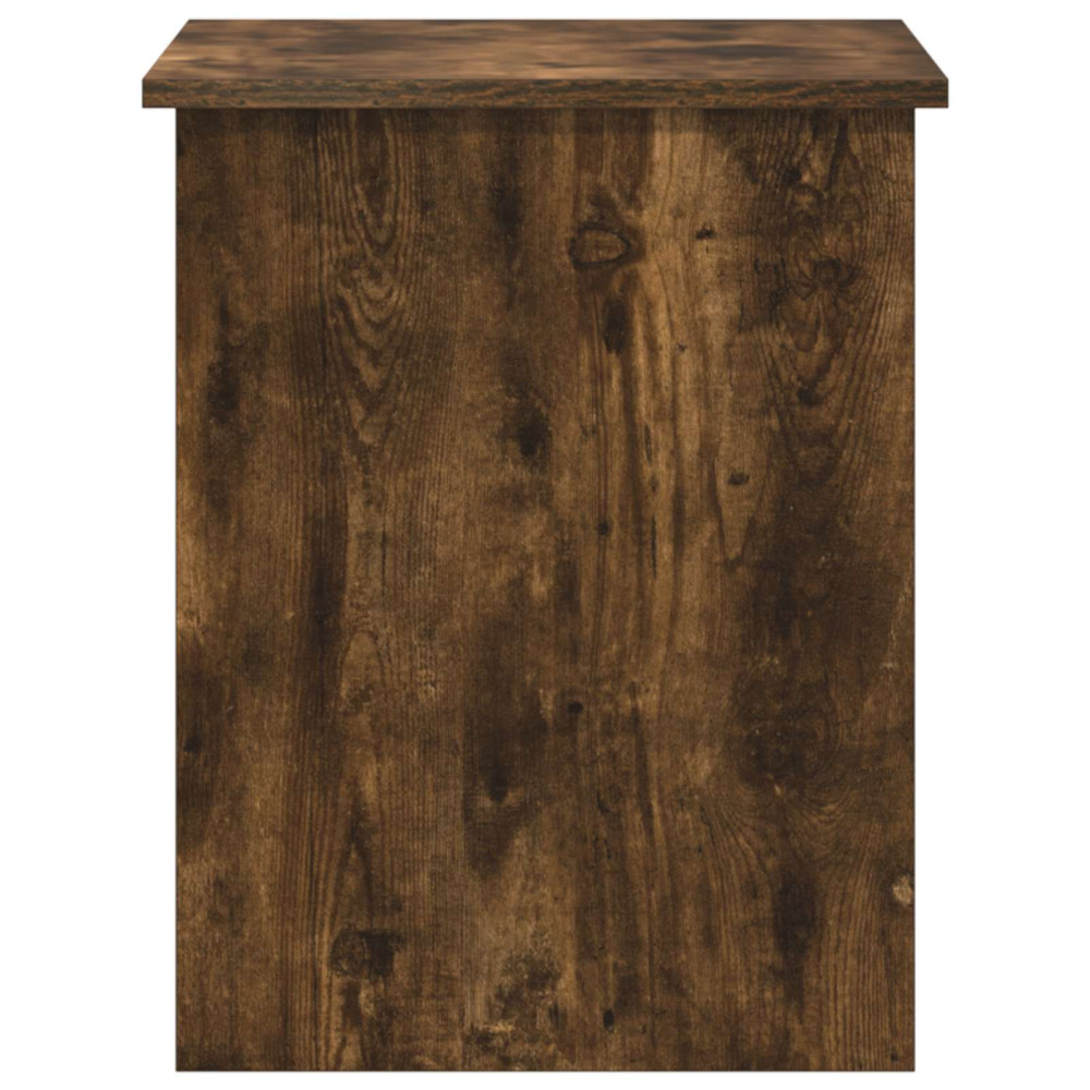 Produktbild för Förvaringskista Rökt ek 60 x 40 x 50 cm Konstruerat trä