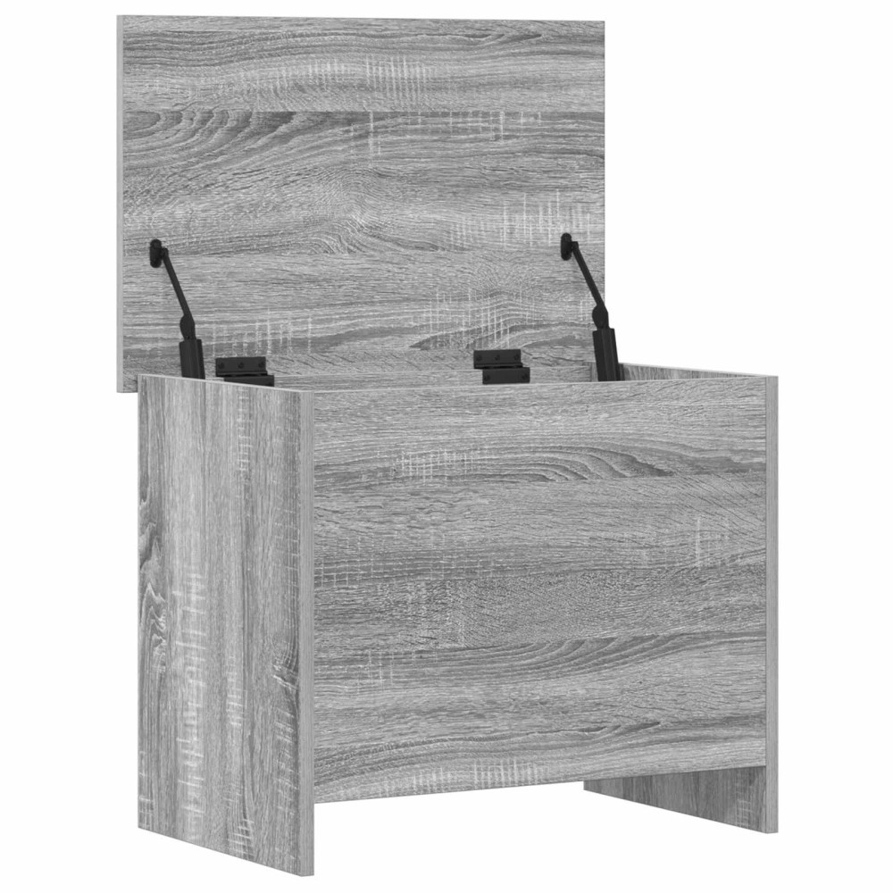 Produktbild för Förvaringskista Grå Sonoma 60 x 40 x 50 cm Konstruerat trä