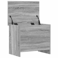 Produktbild för Förvaringskista Grå Sonoma 60 x 40 x 50 cm Konstruerat trä