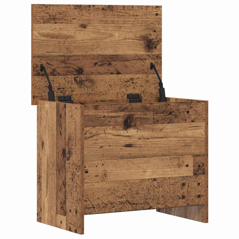 Produktbild för Förvaringskista Gammalt trä 60 x 40 x 50 cm Konstruerat trä