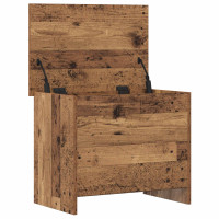Produktbild för Förvaringskista Gammalt trä 60 x 40 x 50 cm Konstruerat trä