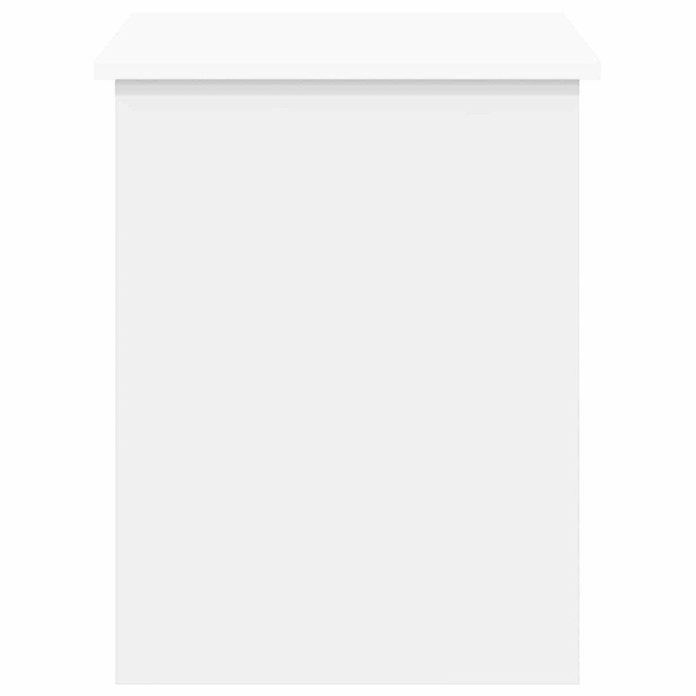 Produktbild för Förvaringskista med lagring Vit 80 x 40 x 50 cm Konstruerat trä