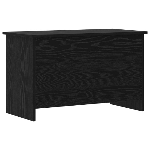 vidaXL Förvaringskista Svart ek 80 x 40 x 50 cm Konstruerat trä