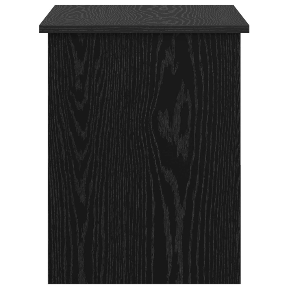 Produktbild för Förvaringskista Svart ek 80 x 40 x 50 cm Konstruerat trä