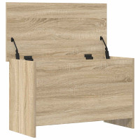 Produktbild för Förvaringskista Sonoma-ek 80 x 40 x 50 cm Konstruerat trä