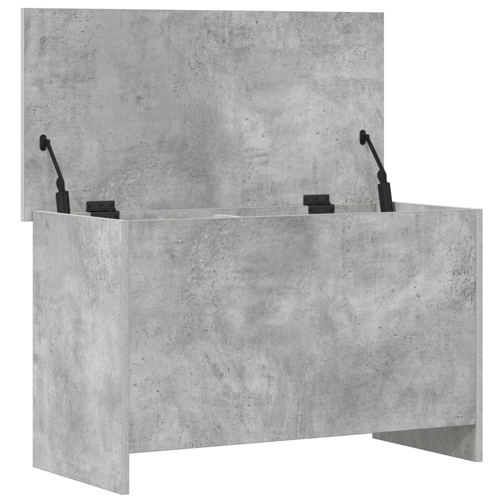 Produktbild för Förvaringskista Betonggrå 80 x 40 x 50 cm Konstruerat trä