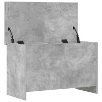 Produktbild för Förvaringskista Betonggrå 80 x 40 x 50 cm Konstruerat trä