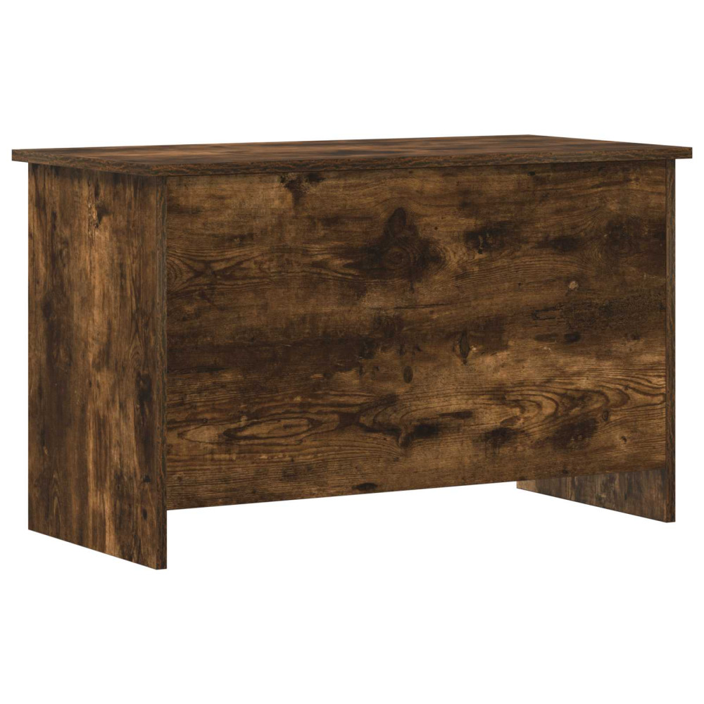 Produktbild för Förvaringskista Rökt ek 80 x 40 x 50 cm Konstruerat trä