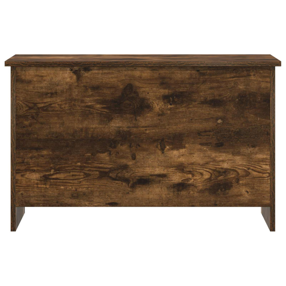 Produktbild för Förvaringskista Rökt ek 80 x 40 x 50 cm Konstruerat trä
