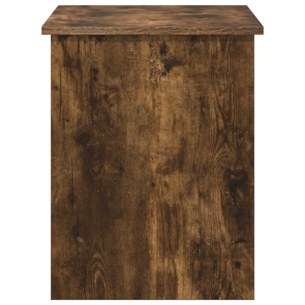 Produktbild för Förvaringskista Rökt ek 80 x 40 x 50 cm Konstruerat trä