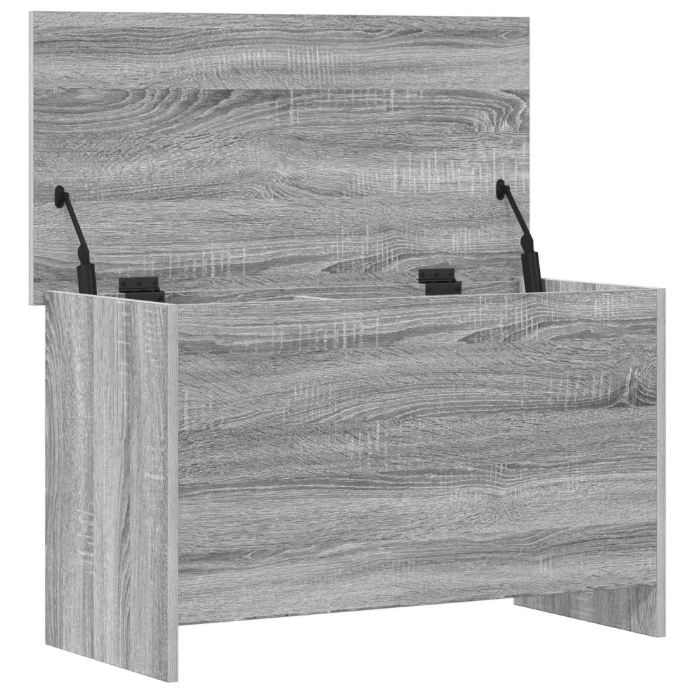 Produktbild för Förvaringskista Grå Sonoma 80 x 40 x 50 cm Konstruerat trä