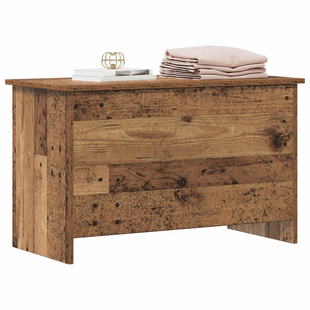 Produktbild för Förvaringskista Gammalt trä 80 x 40 x 50 cm Konstruerat trä