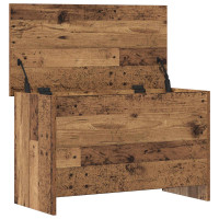 Produktbild för Förvaringskista Gammalt trä 80 x 40 x 50 cm Konstruerat trä