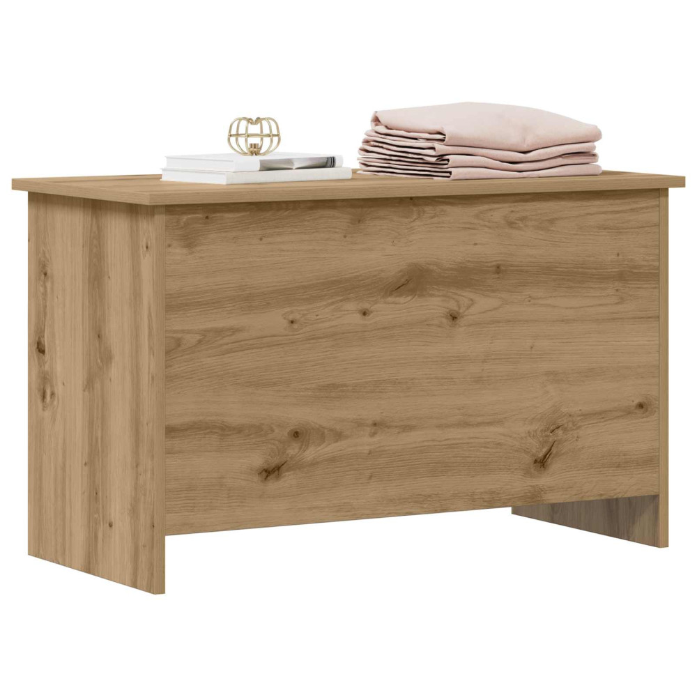 Produktbild för Förvaringskista Artisan-ek 80 x 40 x 50 cm Konstruerat trä