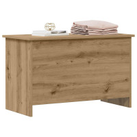 Produktbild för Förvaringskista Artisan-ek 80 x 40 x 50 cm Konstruerat trä