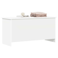 Produktbild för Förvaringskista Vit 100 x 40 x 50 cm Konstruerat trä