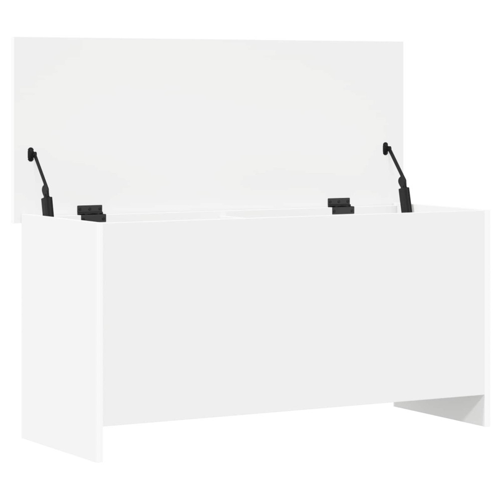 Produktbild för Förvaringskista Vit 100 x 40 x 50 cm Konstruerat trä