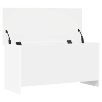 Produktbild för Förvaringskista Vit 100 x 40 x 50 cm Konstruerat trä