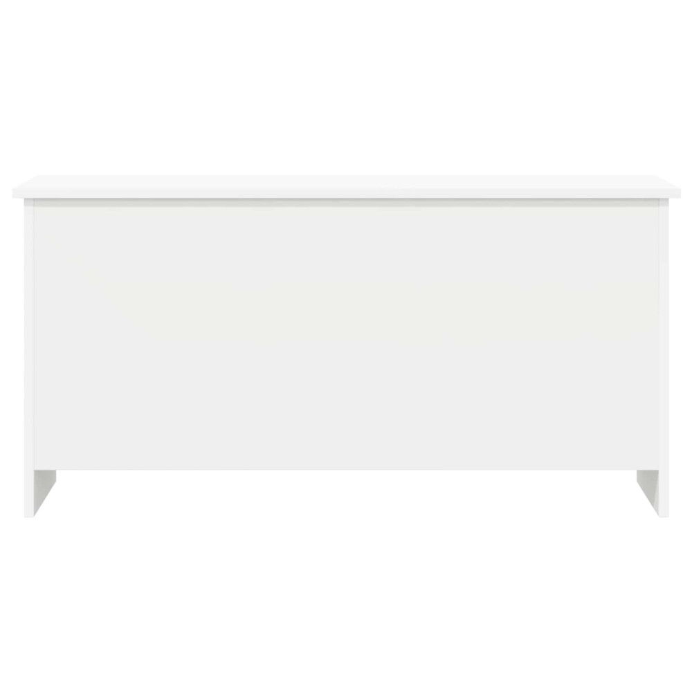 Produktbild för Förvaringskista Vit 100 x 40 x 50 cm Konstruerat trä