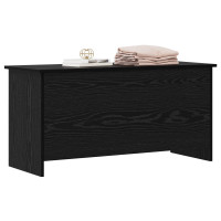 Produktbild för Förvaringskista Svart ek 100 x 40 x 50 cm Konstruerat trä