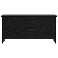 Produktbild för Förvaringskista Svart ek 100 x 40 x 50 cm Konstruerat trä