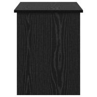 Produktbild för Förvaringskista Svart ek 100 x 40 x 50 cm Konstruerat trä