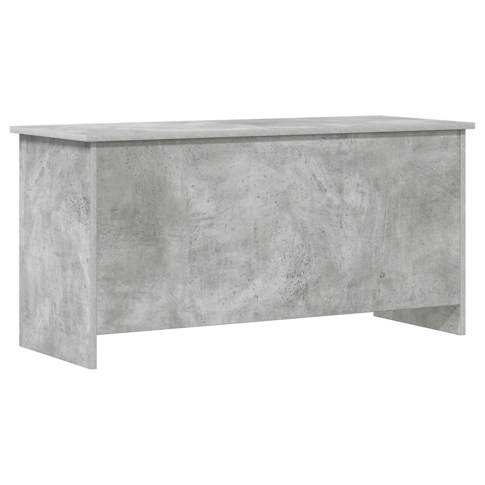 Produktbild för Förvaringskista Betonggrå 100 x 40 x 50 cm Konstruerat trä