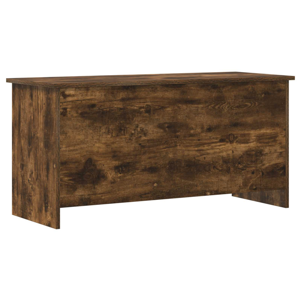 Produktbild för Förvaringskista Rökt ek 100 x 40 x 50 cm Konstruerat trä