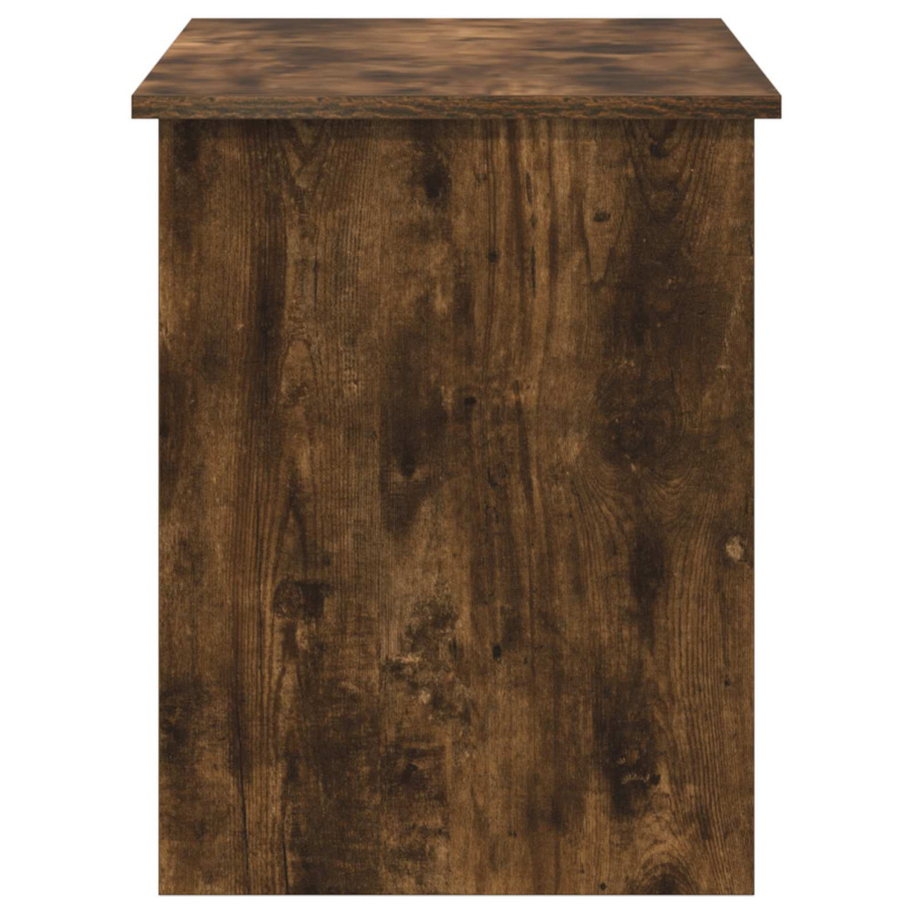 Produktbild för Förvaringskista Rökt ek 100 x 40 x 50 cm Konstruerat trä