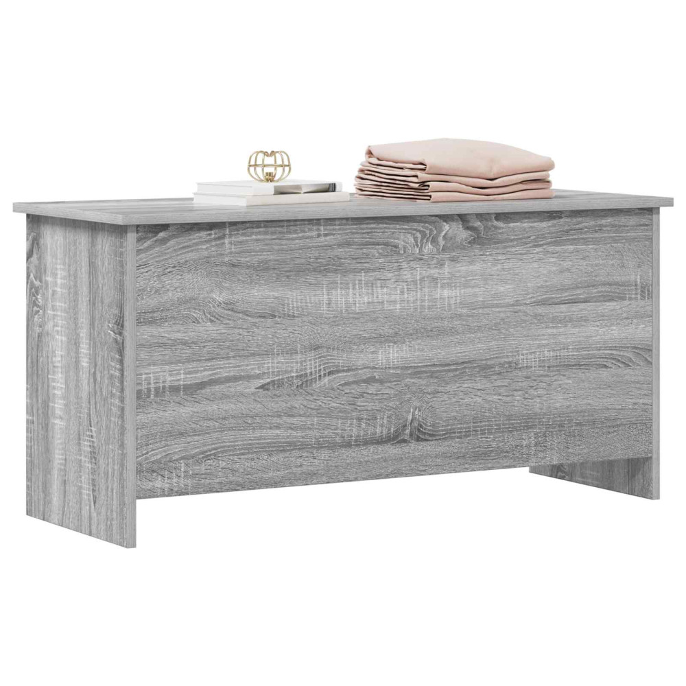 Produktbild för Förvaringskista Grå Sonoma 100 x 40 x 50 cm Konstruerat trä