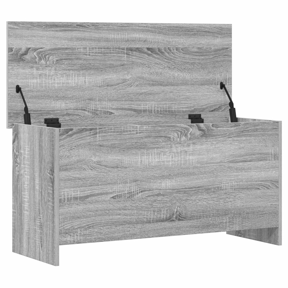 Produktbild för Förvaringskista Grå Sonoma 100 x 40 x 50 cm Konstruerat trä