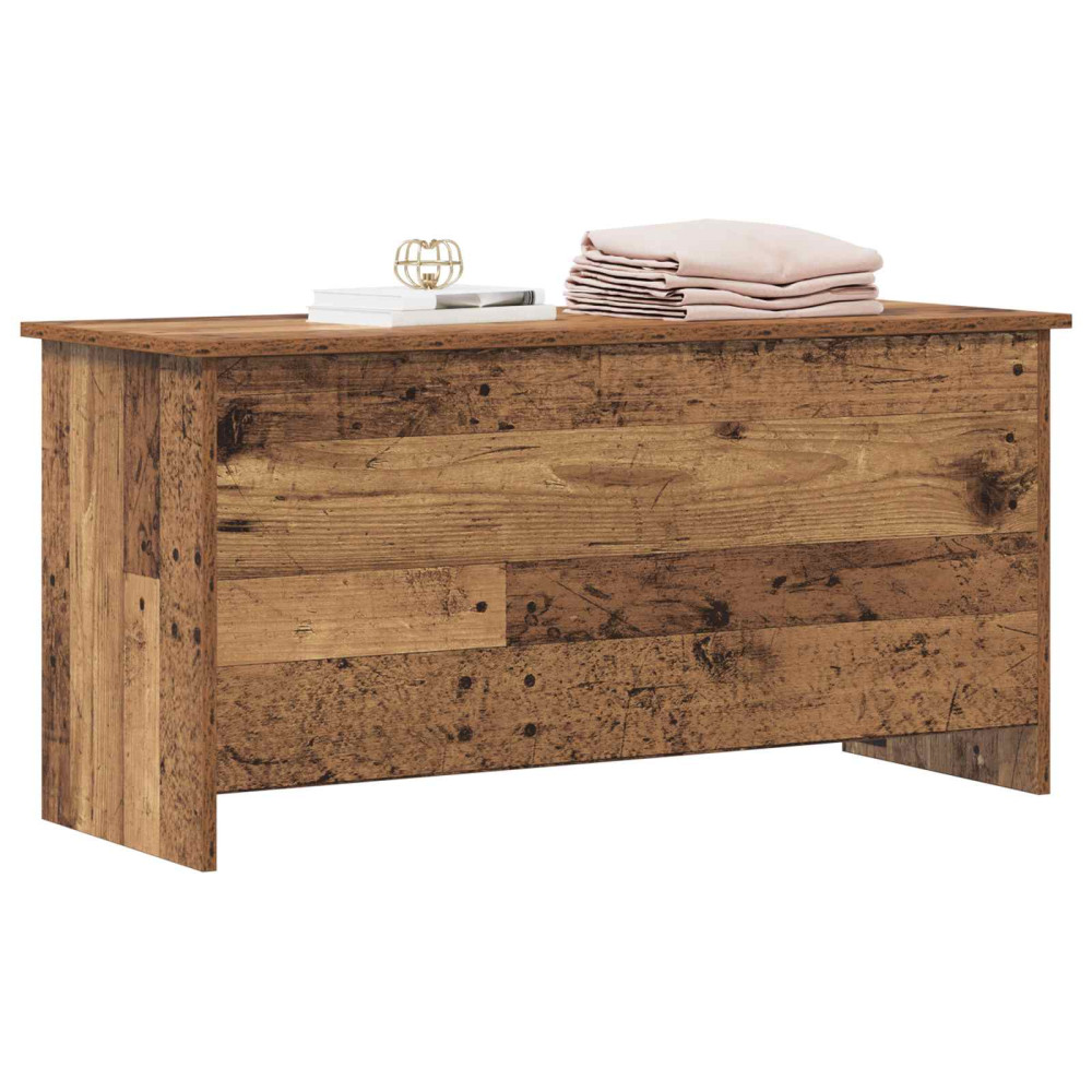 Produktbild för Förvaringskista Gammalt trä 100 x 40 x 50 cm Konstruerat trä