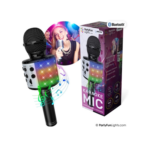 Partyfunlights Karaokemikrofon med högtalare