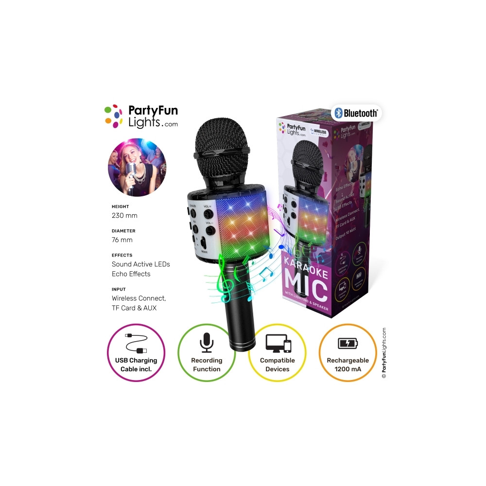 Produktbild för Karaokemikrofon med högtalare