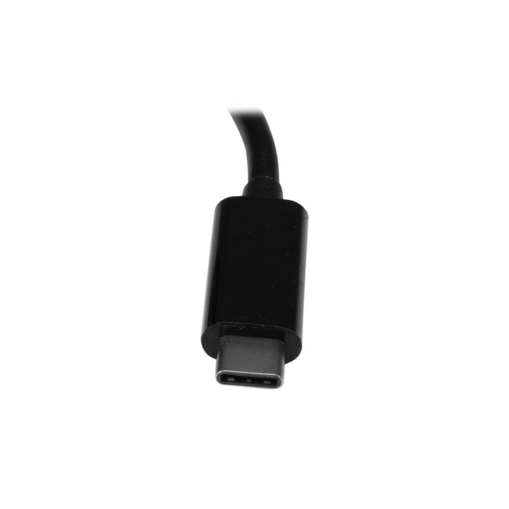 Produktbild för StarTech.com 3-ports USB-C-hubb med Gigabit Ethernet och 60 W strömförsörjning Pass-through laddning av bärbar dator - USB-C till 3x USB-A (USB 3.0 SuperSpeed 5 Gbps) - USB 3.1/3.2 Gen 1 Type-C adapterhubb - hubb - 3 portar