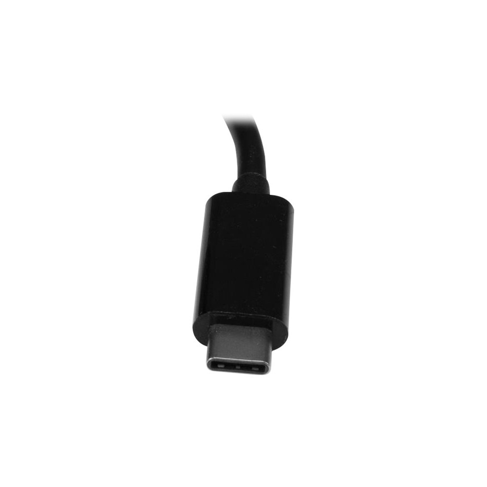 Produktbild för StarTech.com 3-ports USB-C-hubb med Gigabit Ethernet och 60 W strömförsörjning Pass-through laddning av bärbar dator - USB-C till 3x USB-A (USB 3.0 SuperSpeed 5 Gbps) - USB 3.1/3.2 Gen 1 Type-C adapterhubb - hubb - 3 portar
