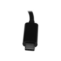 Produktbild för StarTech.com 3-ports USB-C-hubb med Gigabit Ethernet och 60 W strömförsörjning Pass-through laddning av bärbar dator - USB-C till 3x USB-A (USB 3.0 SuperSpeed 5 Gbps) - USB 3.1/3.2 Gen 1 Type-C adapterhubb - hubb - 3 portar