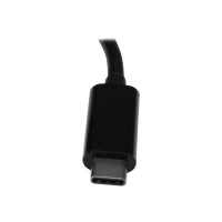 Produktbild för StarTech.com 3-ports USB-C-hubb med Gigabit Ethernet och 60 W strömförsörjning Pass-through laddning av bärbar dator - USB-C till 3x USB-A (USB 3.0 SuperSpeed 5 Gbps) - USB 3.1/3.2 Gen 1 Type-C adapterhubb - hubb - 3 portar