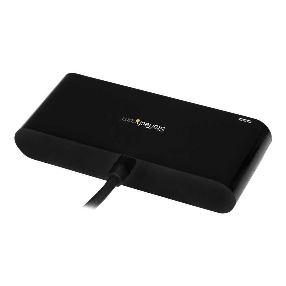 Produktbild för StarTech.com 3-ports USB-C-hubb med Gigabit Ethernet och 60 W strömförsörjning Pass-through laddning av bärbar dator - USB-C till 3x USB-A (USB 3.0 SuperSpeed 5 Gbps) - USB 3.1/3.2 Gen 1 Type-C adapterhubb - hubb - 3 portar